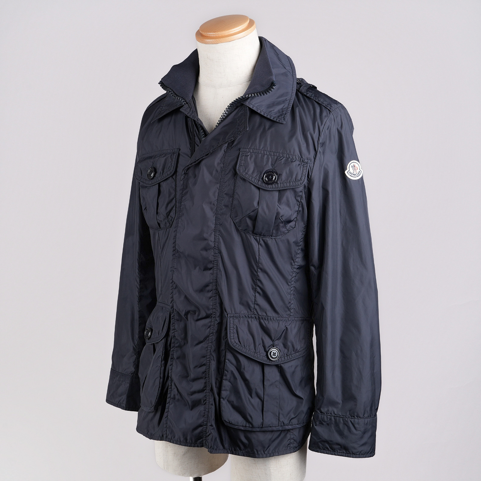 MONCLER KENYA フィールドジャケット ネイビー サムネイル斜め前