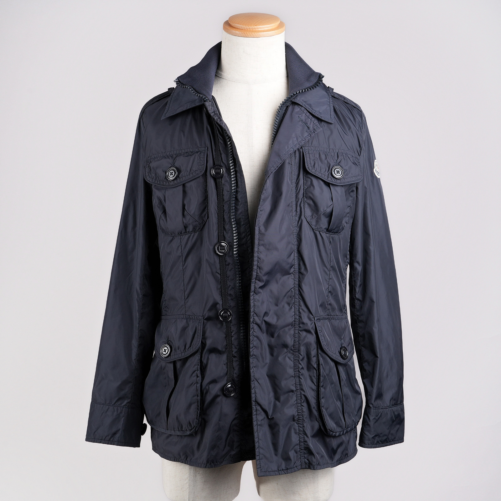 MONCLER KENYA フィールドジャケット ネイビー 前開き