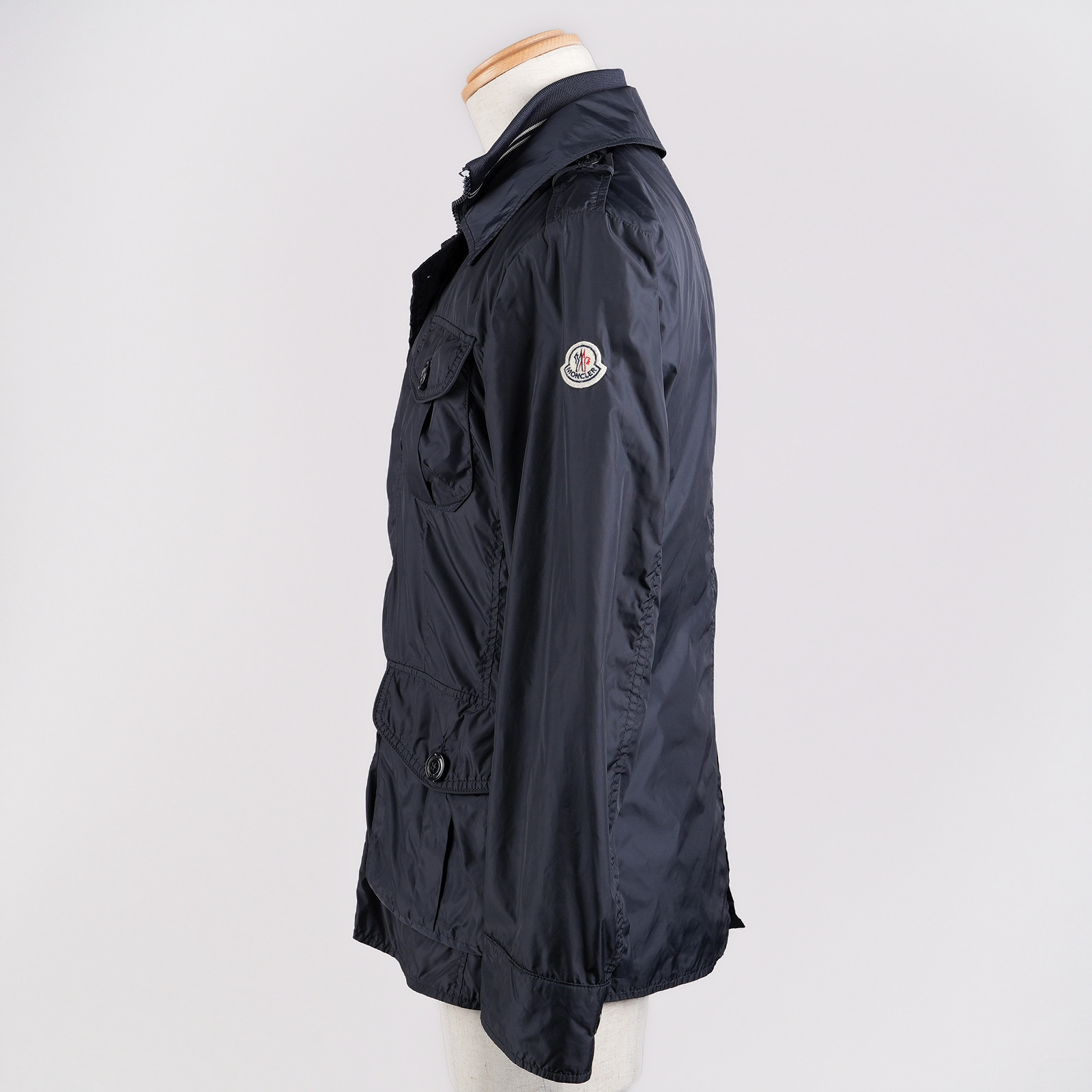 MONCLER KENYA フィールドジャケット ネイビー 左側面全体