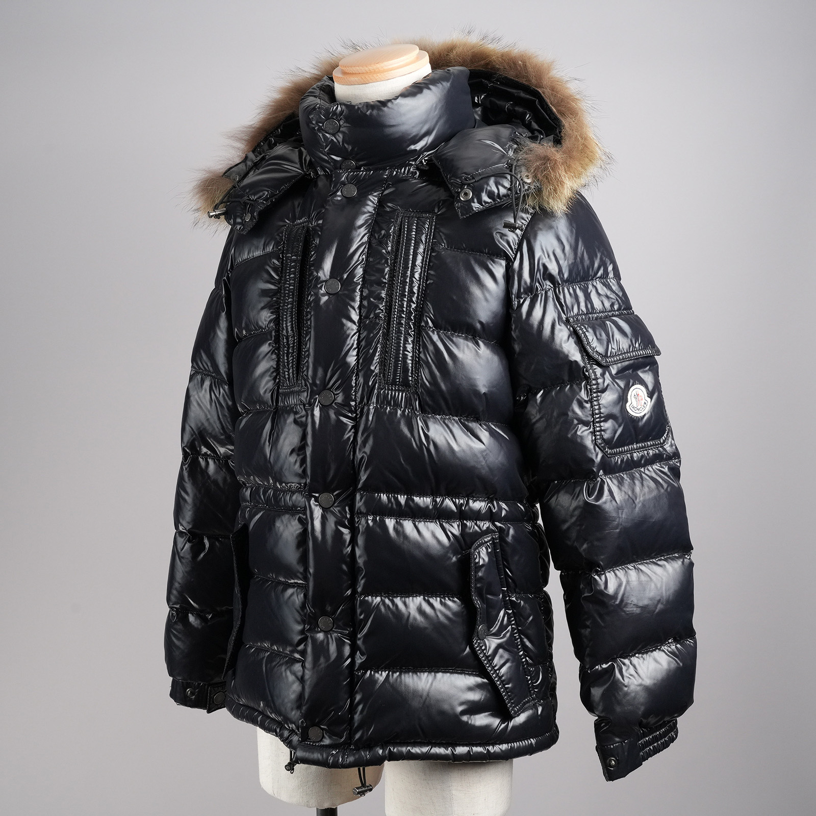 【レンタル２泊３日～】モンクレール ダウンジャケット ROD サイズ０ ブラック メンズ MONCLER 防寒
