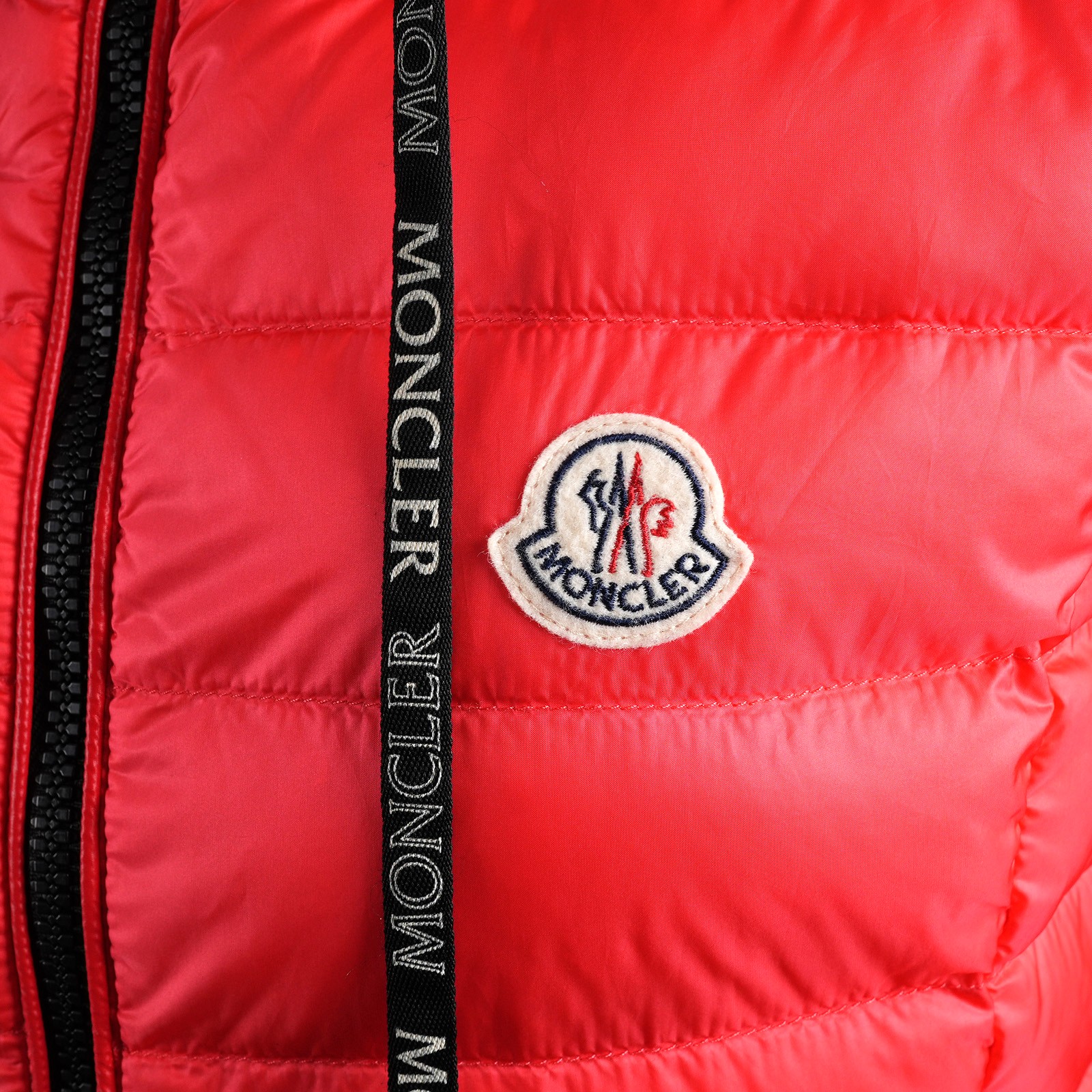 モンクレール SUCRETTE ダウンベスト サイズ1 レッド レディース MONCLER