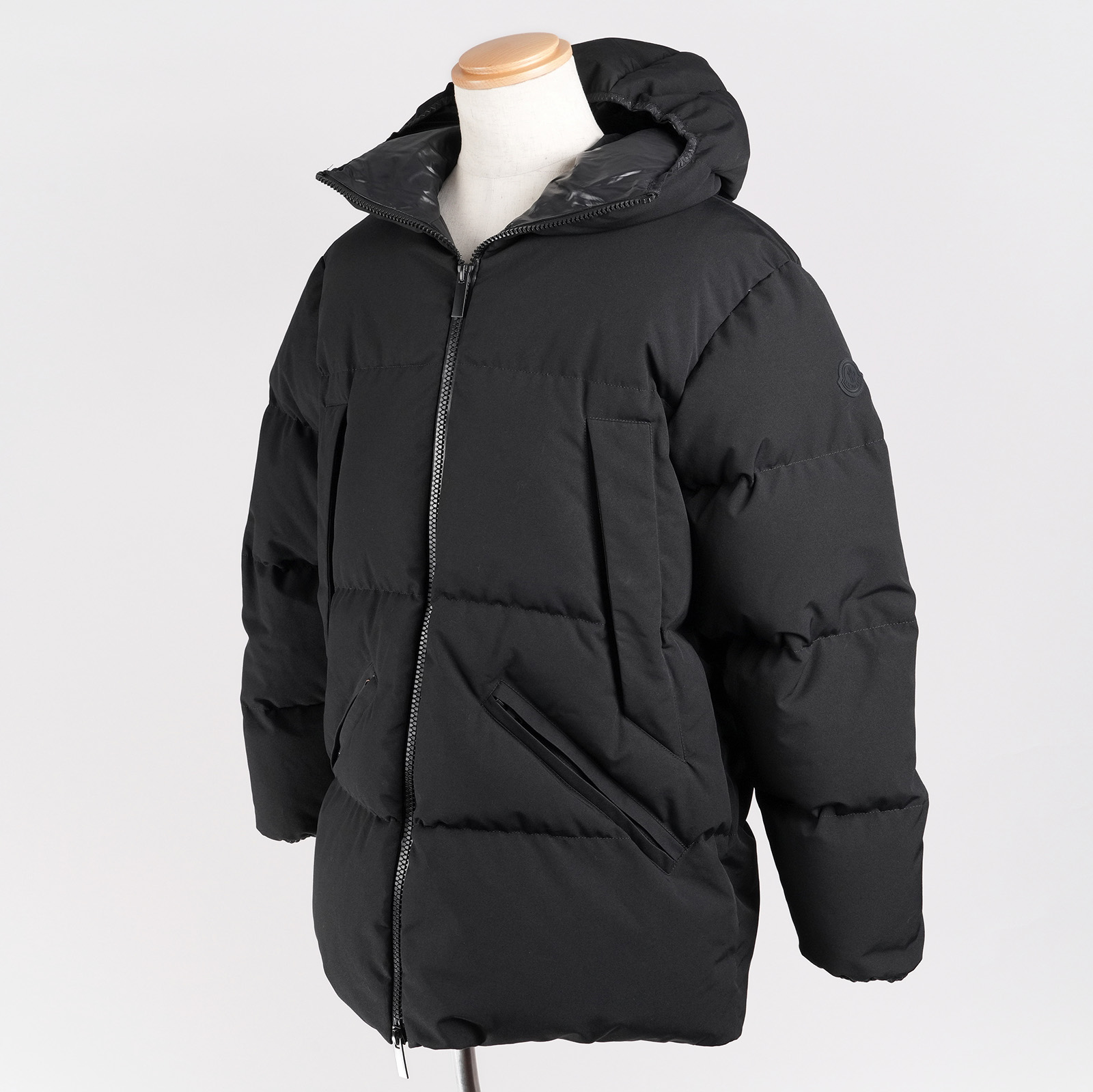 【レンタル２泊３日～】モンクレール WASHIBA メンズ ダウンジャケット ブラック サイズ2 冬 防寒 MONCLER