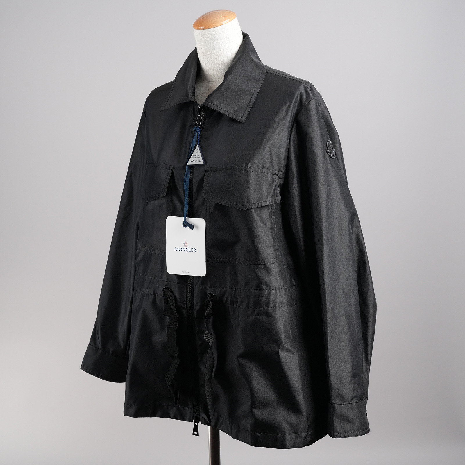 モンクレール（MONCLER）DEIPILO フィールドジャケット ブラック レディース サイズ1 正面斜め全体