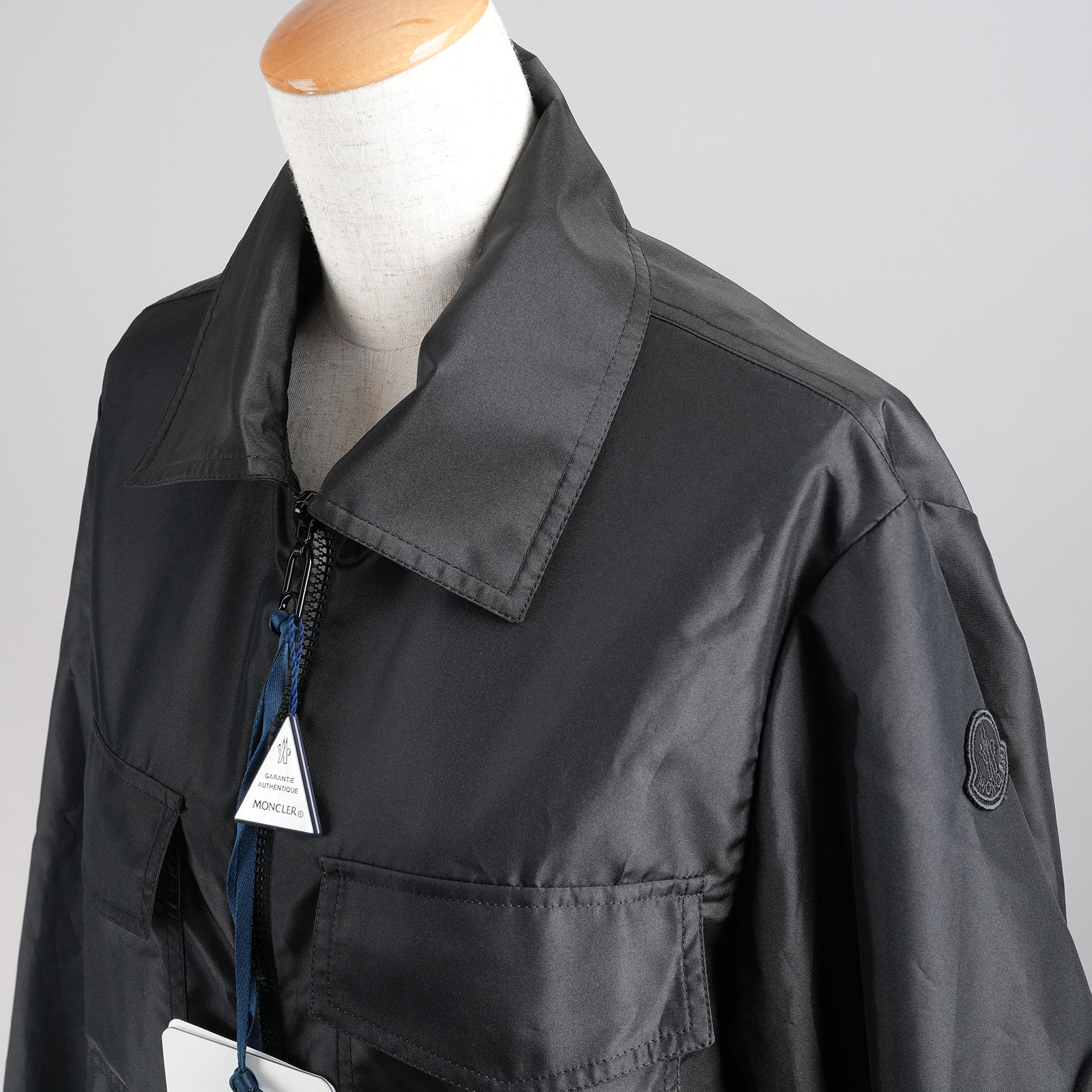 モンクレール（MONCLER）DEIPILO フィールドジャケット ブラック レディース サイズ1 襟・フロントジップ・左袖ロゴ