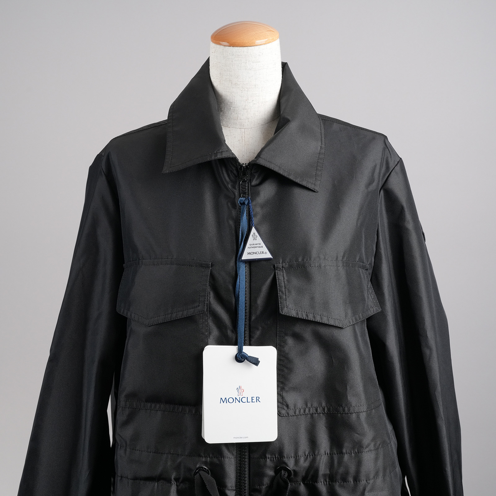 モンクレール（MONCLER）DEIPILO フィールドジャケット ブラック レディース サイズ1 襟・胸部フラップポケット
