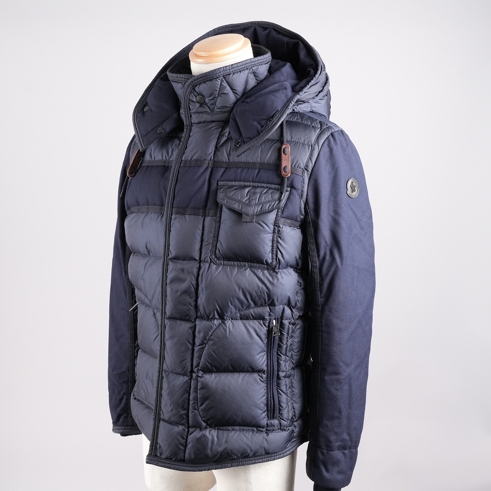 【レンタル２泊３日～】モンクレール ダウンジャケット RYAN サイズ1 ネイビー メンズ MONCLER 秋・冬 防寒