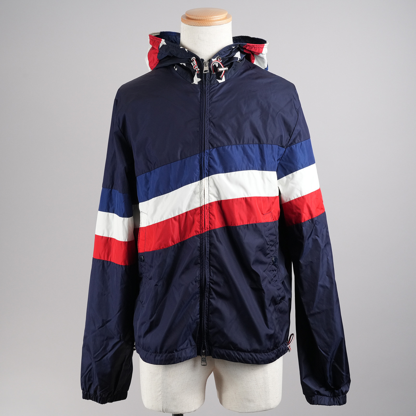 MONCLER ナイロンジャケット　サイズ2 MONCLER (モンクレール) ナイロン バックロゴ フルジップ