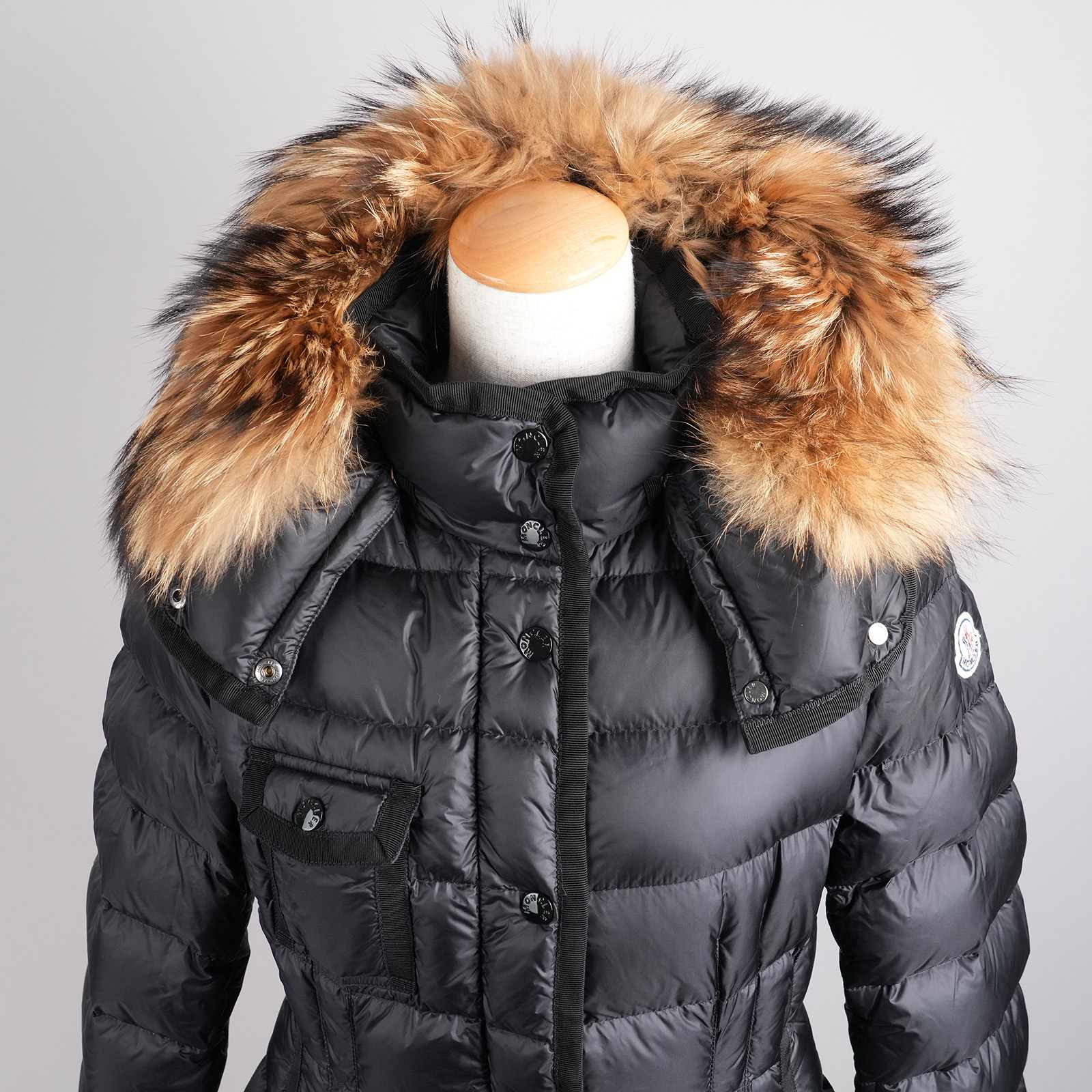 モンクレール　HERMIFUR エルミファー　エルミンヌ　0 ブラック MONCLER モンクレール HERMIFUR ダウンコート レディース