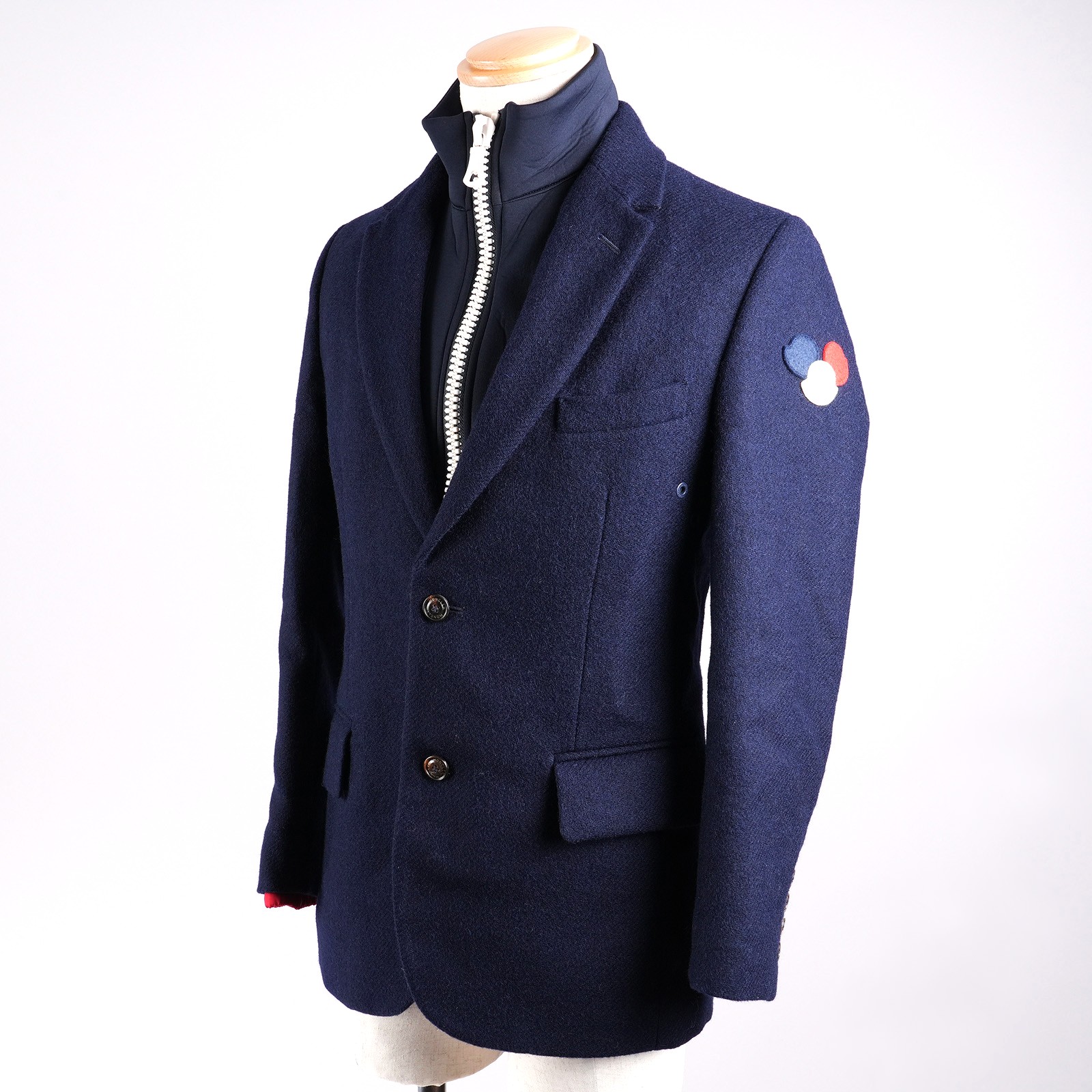 モンクレール　SAUGE ダウンジャケット　サイズ0 モンクレール ダウンジャケット SAUGE サイズ0 ネイビー メンズ MONCLER